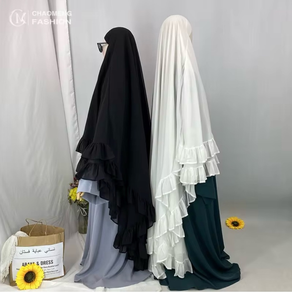 Long bubble khimar